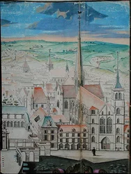 Palácio dos Duques de Borgonha em Dijon antes da restauração por Mansart