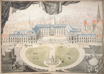 Projecto de restauro do Palácio dos Duques da Borgonha em Dijon, 1698