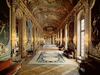 Vista da Galerie Doree do Hotel de Toulouse, c.1720