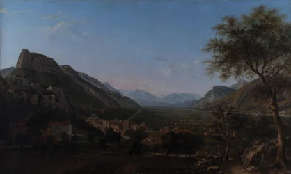 Voreppe e o vale do Isère 1853 (Óleo sobre tela)