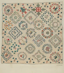 Applique Coverlet, c. 1936.