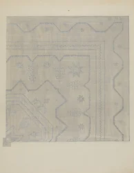 Candlewick Coverlet Woven, c. 1936.