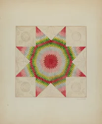Patchwork Quilt, c. 1936.