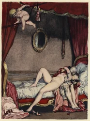 Ilustração para as memórias de Casanova (litografia a cores)