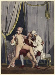 Ilustração para as memórias de Casanova (litografia a cores)