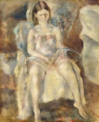 Rapariga sentada