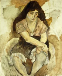 Jovem sentado; Jovem Sentada, 1921