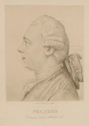 Retrato de François-André Danican Philidor 1726-1795.
