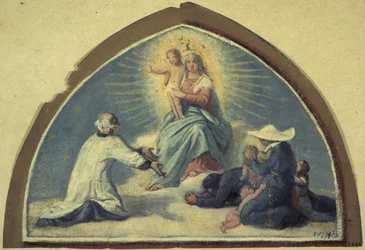 A Virgem apresenta o Menino Jesus a São Vicente de Paulo