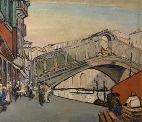 A Ponte de Rialto em Veneza