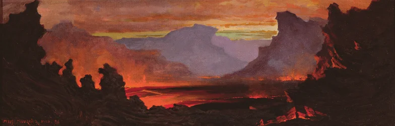 Vulcão Hilo, Havaí, 1886