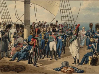 Napoleão retornando da ilha de Elba, 1815