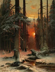 Neve na floresta, 1885