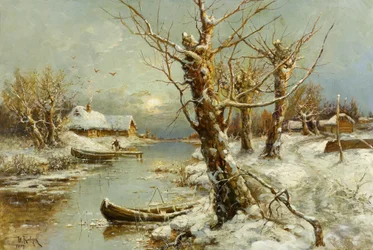 Paisagem do rio do inverno, 1897