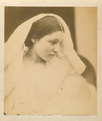 A Madona Descansada Descansando em Esperança, 1864 (albumen silver photo)