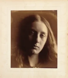 May Prinsep as St. John, 1866 (impressão albumen)