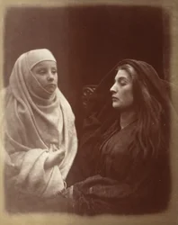 A pequena noviça e a rainha Guinevere na Santa Casa de Almsbury