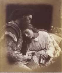 A separação de Sir Lancelot e da Rainha Guinevere