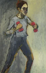 Auto-Retrato, 2015, (acrílico e óleo sobre tela)