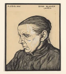 Retrato de Dina Klaver
Dina Klaver Laren (título sobre o objecto)