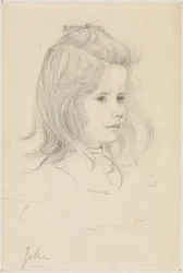 Retrato de menina de brincadeira