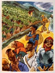 Vinhedo Francês. 1944. Ilustração do Pavilhão Julien