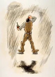 Ilustração Humorosa do Vinho 1946.Ilustração do Pavilhão de Julien
