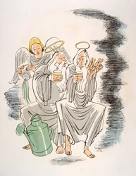 Ilustração Humorosa do Vinho 1946.Ilustração do Pavilhão Julien