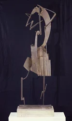 Mulher arrumando seu cabelo, 1929-30 (metal)