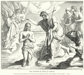 O Batismo de Jesus na Jordânia (gravura)