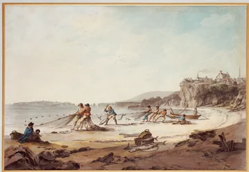 Um Drawnet em Tenby, 1795