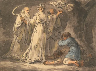 O corte do visco dele pelos druidas