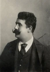 Retrato do compositor italiano Ruggero Leoncavallo (foto)