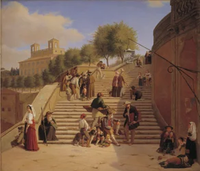 Os Vôos Superiores da Escadaria Espanhola em Roma