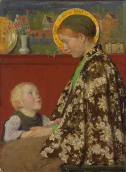 Jovem Mãe, c.1892-1895 (óleo sobre tela)