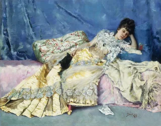 Senhora em um divã, 1877