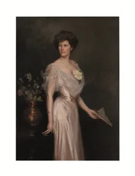 Mulher com leque: Retrato da Sra. Antonio Yznaga Stewart