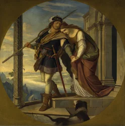 A despedida de Siegfried a Kriemhild