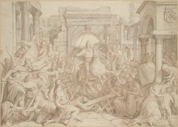 A entrada de Carlos Magno em Pavia, 1840.