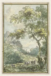 paisagem com gado