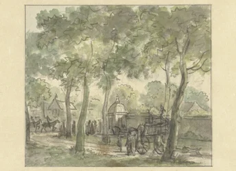 Faixa de campo junto ao muro com cúpula
