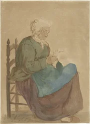 Leitura da velha mulher