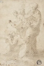 Um grupo de figuras, c.1649