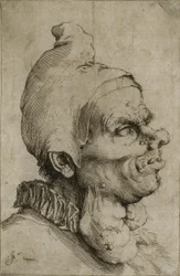 Cabeça grotesca grande