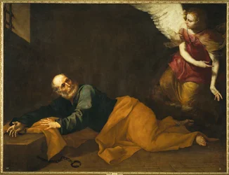 São Pedro libertado por um anjo (pintura sobre tela)