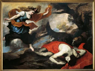 Pintura Venus e Adonis por Jusepe de Ribera dit lo Spagnoletto (1591-1652)