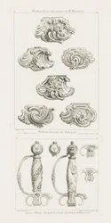 Differents Desseins de Tabatieres, primeira página [Diferentes designs para caixas de rapé], p. 49 no trabalho