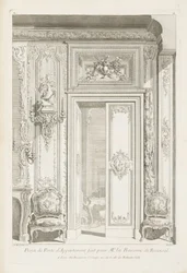 Projeto de porta de apartamento para Me la Baronne de Bezenval .; Projeto de porta para Madame de