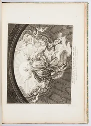 Projeto para Teto Pintado para a Capela da Virgem de São Sulpício de Paris, placa 105, em Oeuvres de Juste-Aurèle Meissonnier (Obras de Just-Aurèle Meissonnier)