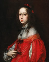 Retrato de Maria Leopoldina da Áustria-Tirol 1632-1649, Imperatriz do Sacro Império Romano.